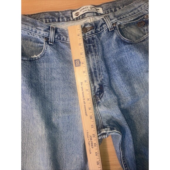 VTG Y2K Harley-Davidson 2RXT-H-DMC  Jeans Men Sz 36x30 Bootcut - Picture 4 of 12